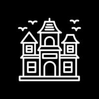 diseño de icono de vector de casa embrujada