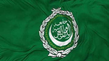 Arab League Flag Seamless Looping Background, Looped Bump Texture Cloth Waving Slow Motion, 3D Rendering video
