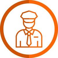 Security Guard Vector Icon Design