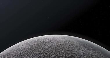 surface de le lune. espace exploration, expédition à le lune. lune orbite video