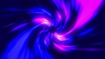 astratto spazio animazione. spazio wormhole, universo sfondo. blu e viola vortice buco video