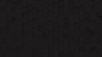 Black squares or cubes background. Motion graphic 3d structure video