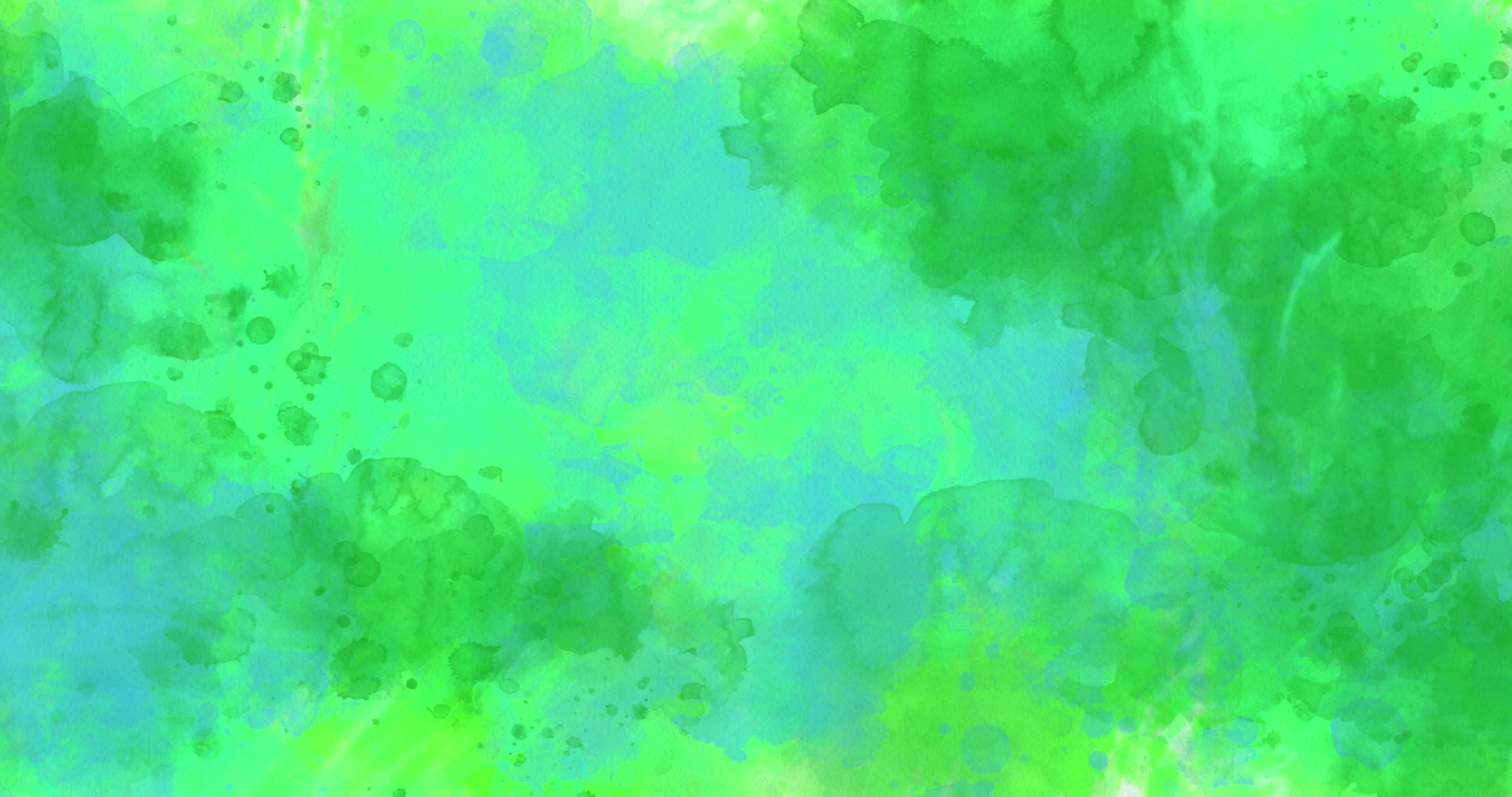Green watercolor background animation, paint splash 21184450 Stock