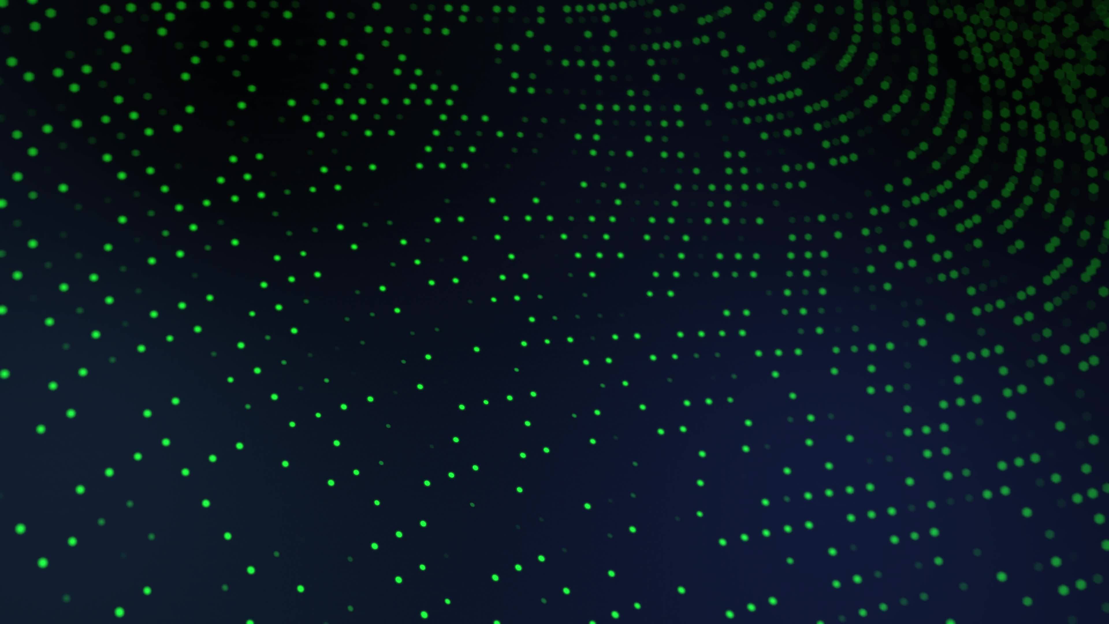 Green dots pattern digital background. Technology design. Graphic