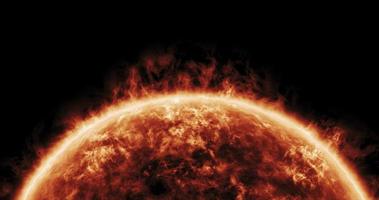 sole superficie filmato, stella rotazione. sole radiazione video