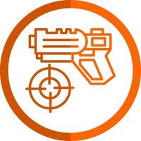 diseño de icono de vector de juego de tiro