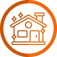 Clean House Vector Icon Design