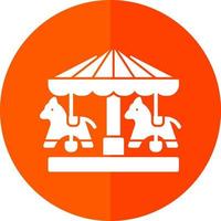 Merry Go Round Vector Icon Design