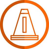 Traffic Cone Vector Icon Design