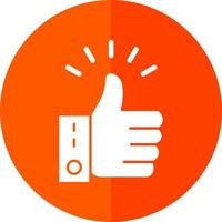 Thumbs Up Vector Icon Design