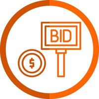 Bid Vector Icon Design