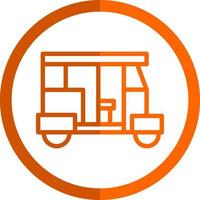 diseño de icono de vector de rickshaw