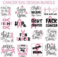 cancer svg designs bundle vector