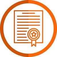 Certificate Vector Icon Design