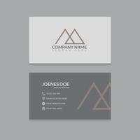 Free Smart And Simple Business Card Design vector