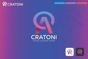 Cratoni corporate company logo design vector