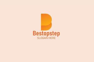 Bestopstep corporate company logo design vector