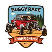 Buggy Race Extreme Sport vector illustration design, perfect for t shirt design, team and racing club logo