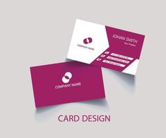 negocio modelo tarjeta diseño y visitando tarjeta diseño vector