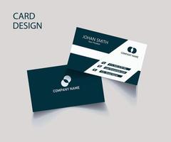 Business template card design and visiting card design vector