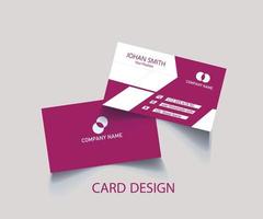 Business template card design and visiting card design vector