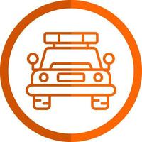 Police Car Vector Icon Design