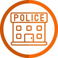 diseño de icono de vector de estación de policía