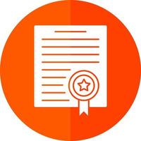 diseño de icono de vector de certificado