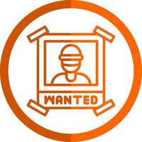 Wanted Vector Icon Design