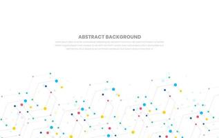 abstract geometric background and connecting dots, points and lines. Digital technology Global network connection. with plexus background. Network or connection. technology science background. vector