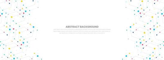 abstract geometric background and connecting dots, points and lines. Digital technology Global network connection. with plexus background. Network or connection. technology science background. vector