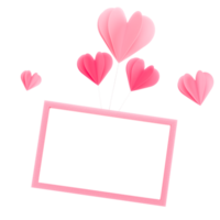 3d frame hearts frame png