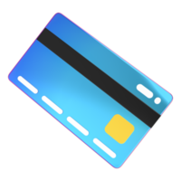 Credit card 3d representation png