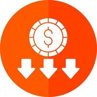 Money Loss Vector Icon Design