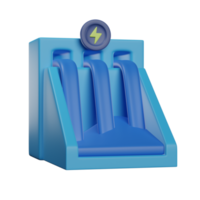 energia idroelettrica 3d illustrazione png