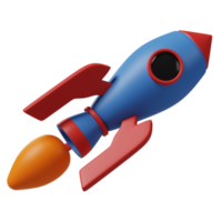 Rocket 3D Illustration png