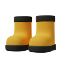 Safety shoes 3d illustration png