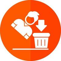 Thrown Away Vector Icon Design