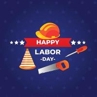 Labor day social media posts banner design. vector