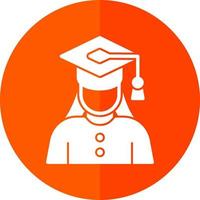 Graduate Woman Vector Icon Design