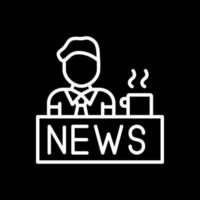 NewsCaster Vector Icon Design