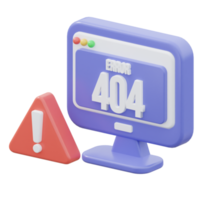 3d fout 404 png