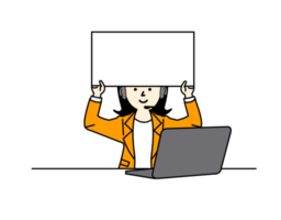 office worker sitting at desk png