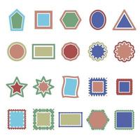 Geometric shape frames. vector