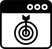 Target focus icon symbol design image, illustration of the success goal icon concept. EPS 10 vector