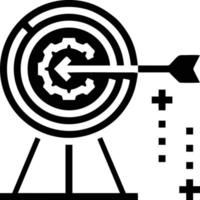 Target focus icon symbol design image, illustration of the success goal icon concept. EPS 10 vector