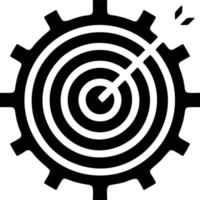 Target focus icon symbol design image, illustration of the success goal icon concept. EPS 10 vector