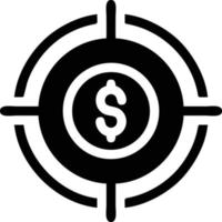 Target focus icon symbol design image, illustration of the success goal icon concept. EPS 10 vector