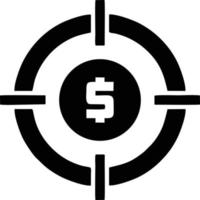 Target focus icon symbol design image, illustration of the success goal icon concept. EPS 10 vector