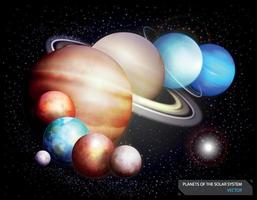 planetas de el solar sistema. vector ilustración